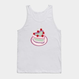 Capricorn Baby Heart Cake Design Tank Top